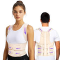 TEE TEA Posture Corrector for Women & Men – Adjustable Back Support Brace for Neck, Shoulder & Spine Muscle Relief – Improve Posture, Comfort & Confidence – Invisible & Comfortable Design (Beige, Medium)