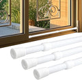 Sliding Door Security Bar,Window Security Bars Adjustable Sliding Door Lock Bars with Rubber Tips, Diameter 1.2" Window Safety Lock Bar Stopper (19.6''-35.4'', 3, Count)