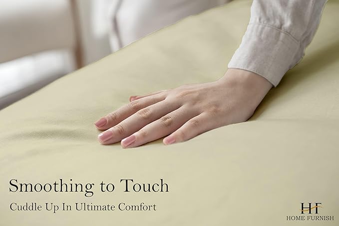 Top Split King Fitted Sheet Only for Adjustable beds, Split Down 39 inches from The Top, 600 Thread Count 100% Cotton Half Split Flex Head Fitted Sheet for Sleep Number Beds, Ivory