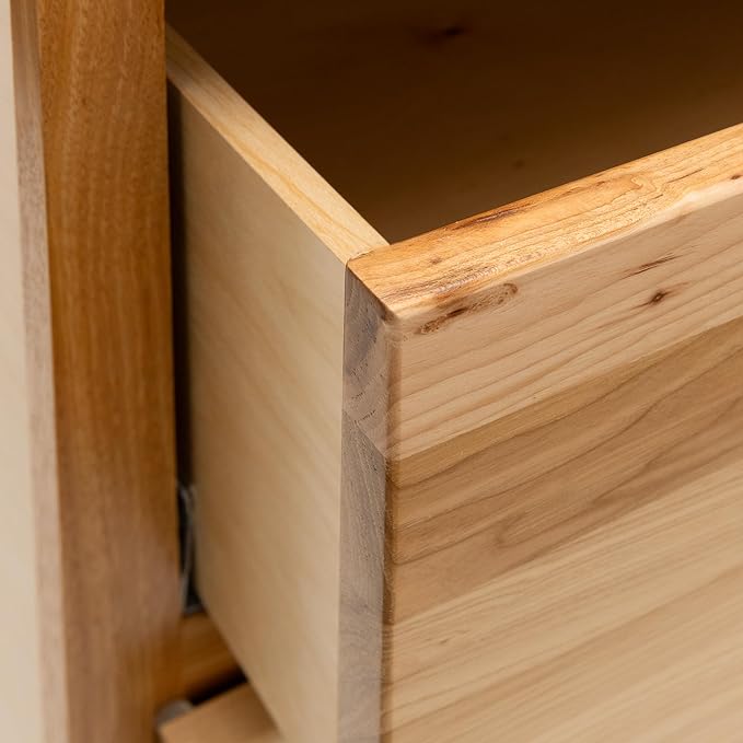 Quicklock RTA (Ready-to-Assemble) | Base Kitchen Cabinets - Shaker Style | Made in America (Rustic Hickory, 24" Wx34.5 Hx24 D 4 Drawer)