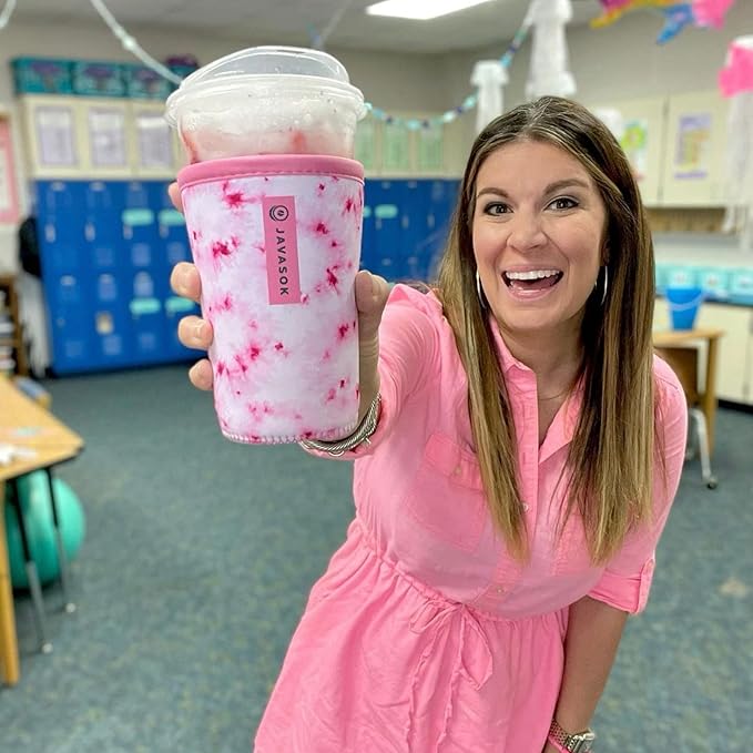 Sok It JavaSok Iced Coffee & Cold Soda Insulated Neoprene Cup Sleeve (Green Living, XXLarge: 44-48oz)