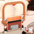 Bed Rails for Elderly Adults Safety, Adjustable Folding Bed Assist Rails for Seniors, Foldable Bed Side Rails with Non-Slip Handle and Storage Pouch, Fits King Queen Full Twin Beds