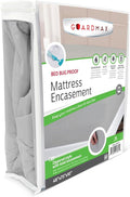 Guardmax Jersey Knitted RV Size Zippered Mattress Encasement - Waterproof & Bed Bug Proof Mattress Protector - Comfortable, Soft, and Noiseless Zippered Bedding - Dust Mite P0roof (48 x 75 x 10)