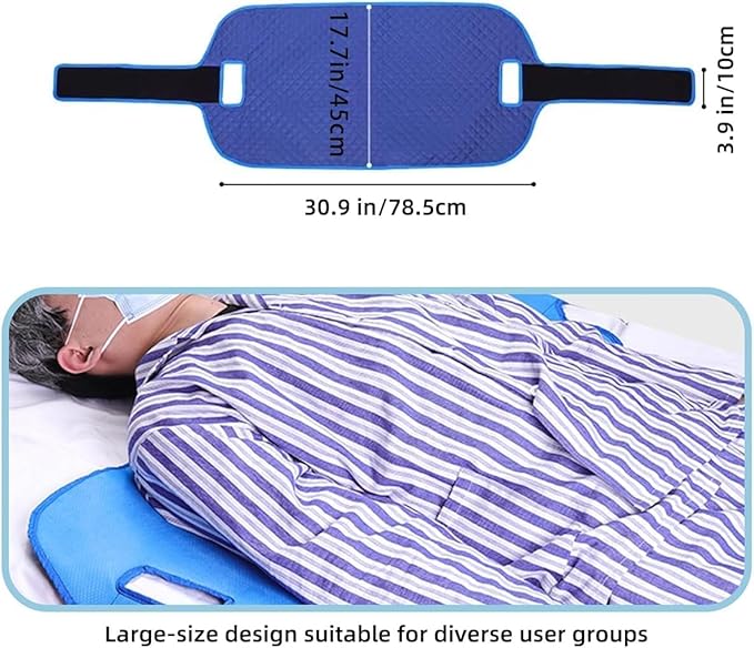 Positioning Bed Pads for Elderly with Handles – Patient Turning Device and Assistive Bed Straps for Repositioning, Anti Bedsore & Bedridden Senior Care Assistance