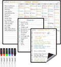 JJPRO Magnetic Dry Erase Chore Chart for Adults-Family Chore Chart for Fridge,Chore Whiteboard for Teenagers with 6 Markers