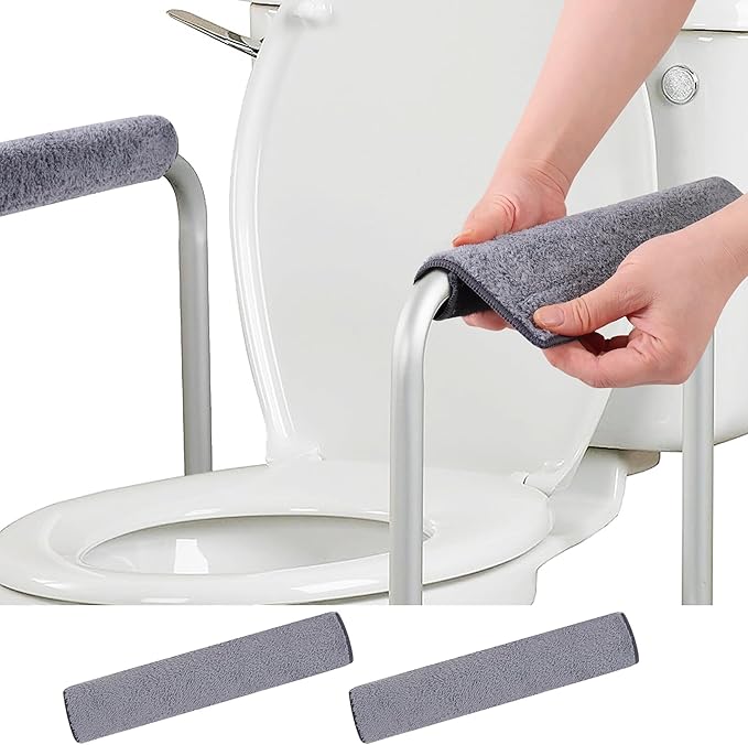2 Pcs Small Armrest Pads Covers - Widened Self-Adhesive Straps Comfortable and Protective for Toilet Handle, Office Chairs, and Armrest Chairs Comfort Padding Pressure (Size：S)