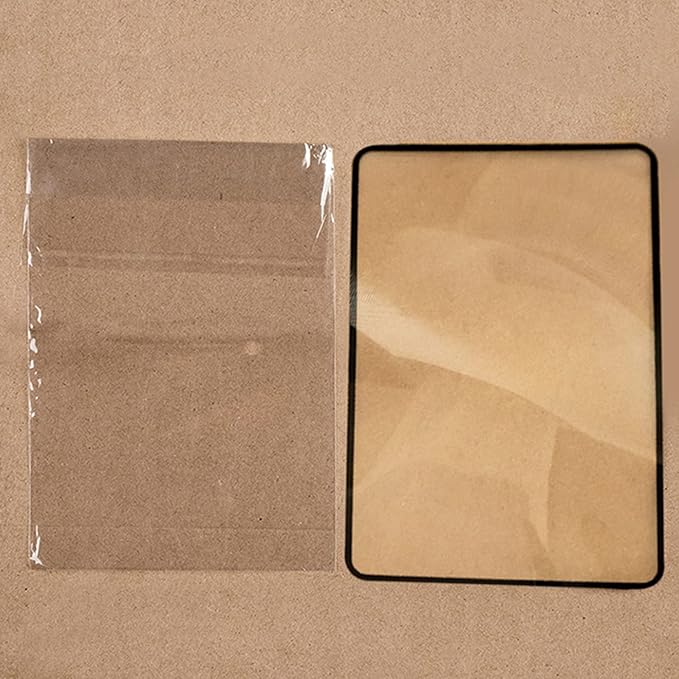 3X Paper Size Glass PVC Flat Full Page Reading Magnifier Elderly Low for Vision Aid Lens L Sheets for Flat On Sheet for Full