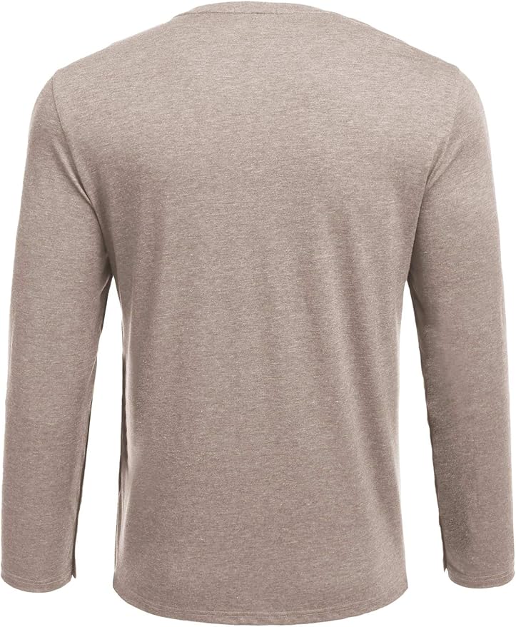 Deyeek Men's Post Shoulder Surgery Recovery Shirts Full Tear Away Long Sleeve Snap Chemo Port Access Shirt