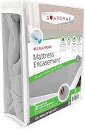 Guardmax Jersey Knitted California King Zippered Mattress Encasement - Waterproof & Bed Bug Proof Mattress Protector - Comfortable, Soft, and Noiseless Zippered Bedding - Dust Mite Proof (72 x 84)