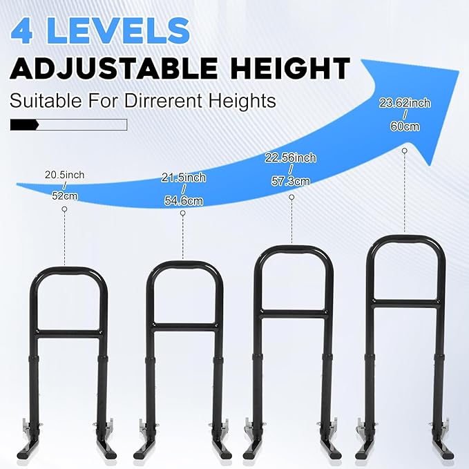 Standing Assist Aid for Elderly from Floor, 4 Levels Height Adjustable Lightweight Aluminum Alloy Mobile Daily Living Support Tool for Old People, Pregnant, Patients