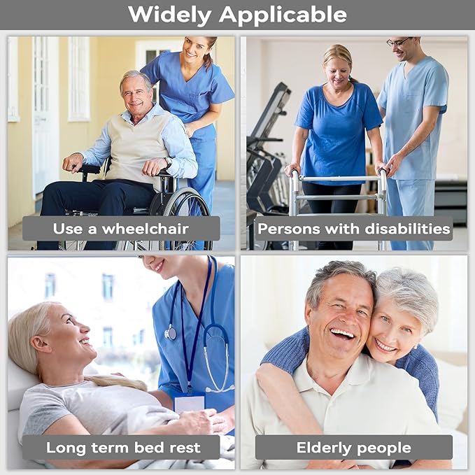 Transfer Sling Gait Belts, Padded Assist Transfer Belts, Heavy Duty Patient Lift Belt, Lifting Aid and Mobility Standing for Disabled, Injured, Seniors - Safely Move from Wheelchair and Bed (Black-d)
