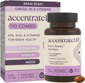 Accentrate110 - Focus Supplement - Methylated Vitamin B Complex with Omega 3 Fatty Acid Supplement - L-Methylfolate, Vitamin B12, P-5-P, Riboflavin, VIT D, – 60 Softgels (1 Month Supply)