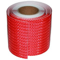 Red Reflective Tape Outdoor Waterproof 6 inch, High Visibility Hazard Conspicuity Safety Industrial Marking Tape (66 feet)