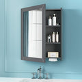Bathroom Mirror Cabinet - Large Single Door 24x30 inchs Wall Cabinet Bathroom Vanity Mirror Cabinet with Facial Tissues Slot and Multifunctional Storage Area