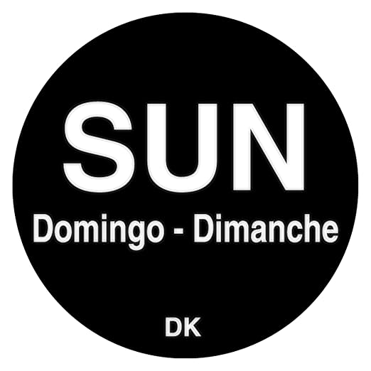 DayMark Safety Systems-IT1143927 Day of The Week 3/4" Circle Permanent Label Sun (Roll of 1,000) (Pack of 2)