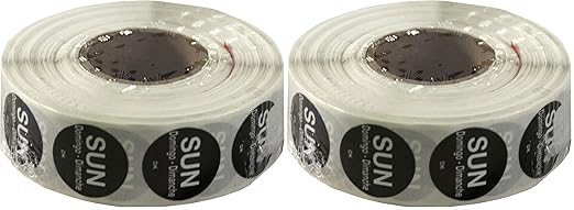 DayMark Safety Systems-IT1143927 Day of The Week 3/4" Circle Permanent Label Sun (Roll of 1,000) (Pack of 2)