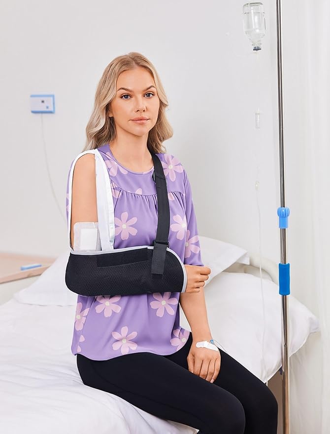 Deyeek Post Shoulder Surgery Shirt for Women Chemo Tear Away Shirt Snap Button 3/4 Sleeve Recovery Adaptive Clothing