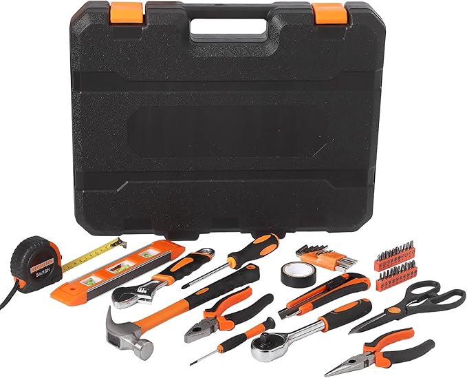 247 Piece Tool Set, General Home/Auto Repair Tool Kit, Combination Package Mixed Tool Set Hand Tool Kit with Plastic Toolbox Storage Case