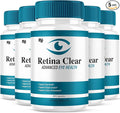 (5 Pack) Retina Clear Advanced Eye Health Supplement, Retina Clear Max Strength Overall Vision & Wellness Supplement, RetinaClear Advanced Vision Support and Eye Health Formula Pills (300 Capsules)