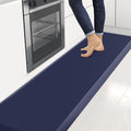 4/5 Inch Thick Kitchen Mats for Floor, StepRite Kitchen Rug for Standing Desk, Non-Slip, Thicker, Stain & Water Resistant, Comfort Anti Fatigue Floor Mat for Home, Kitchen, Office - Blue,108 * 30''