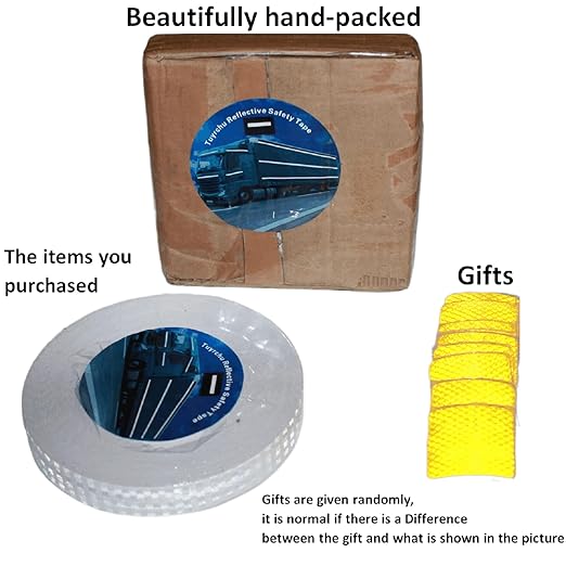 White Reflective Tape Outdoor Waterproof 1 inch, High Visibility Hazard Conspicuity Safety Industrial Marking Tape (166 feet)