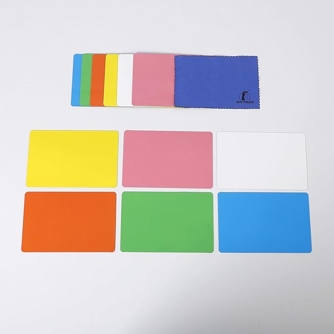 Dry Erase Magnets Set - 12 Pack - 6x4 in Whiteboard Magnetic Notes Planning Pads Labels - Large White Board Magnet Strips Name Tags for Home and Office (12, 6x4 in)