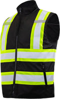 JORESTECH High Visibility Reversible Insulated Safety Vest with ANSI Compliant Reflective Tape Bodywarmer