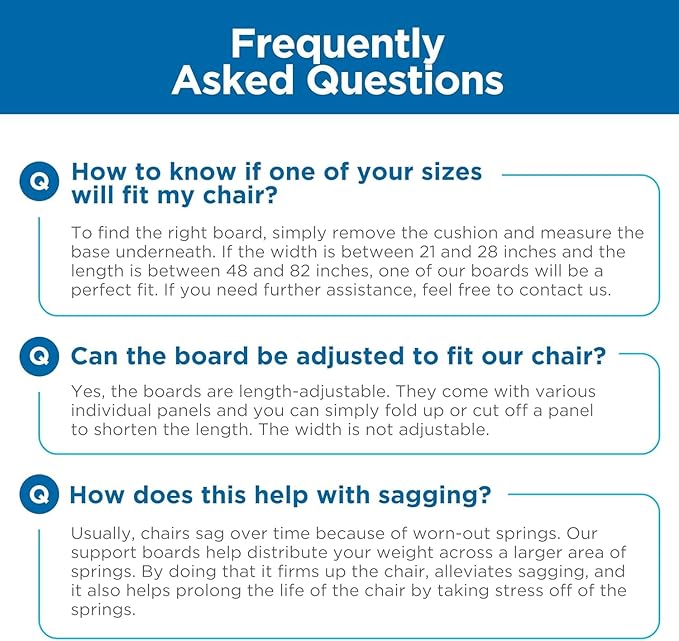 Meliusly Chair Cushion Support for Sagging Cushions (17x22) Chair Seat Support for Sagging Seat, Under Foam Firming Boards for Recliner and Armchair Saver Stiffener Reinforcement