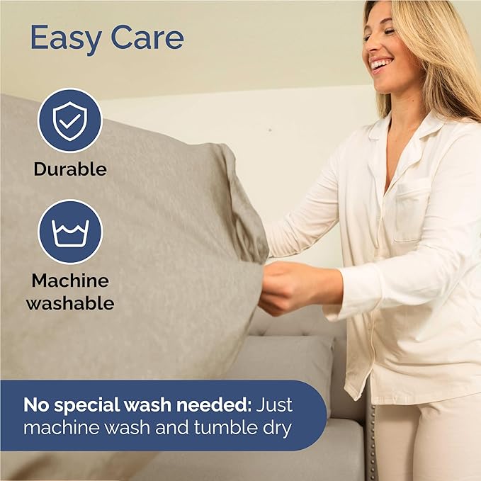 Twin XL 4 Piece Sheet Set - Cooling & Breathable Bed Sheets - Hotel Luxury Bed Sheets for Women, Men, Kids & Teens - Deep Pockets - Easy Fit - Soft and Wrinkle Free - Twin XL Heathered Beige Sheets