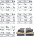 20 Pieces Bed Sheet Organizer Bands, Sheet Organizers and Storage Label Bands, Sheet Label for Bedding, Sheets Organizer for Closet,Sheet Keepers Linen Labels Bedding Bands (Grey, Mix 20Pcs)
