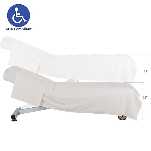 EarthLite Ellora Electric Lift Massage Table with Manual Tilt, Made in USA, 32" x 73, Black