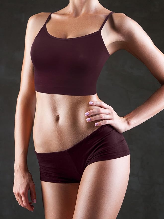 Boao 3 Pcs Crop Camisole Top Spaghetti Strap Tank Sleeveless Crop Tank Top for Women Sports