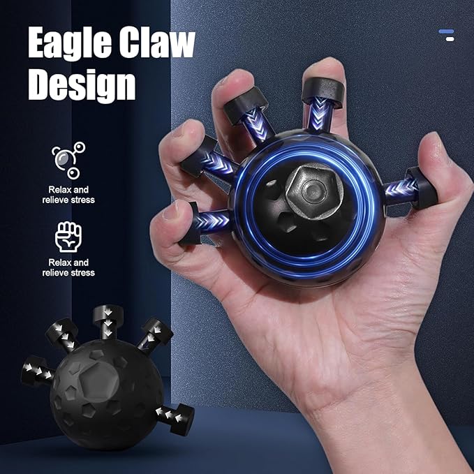 Finger Grip Strengthener, 2025 New Hand Grip Strength Trainer, Finger Exerciser Grip Tool, Adjustable Hand Muscle Strength Trainer for Grip Strength and Grip Training