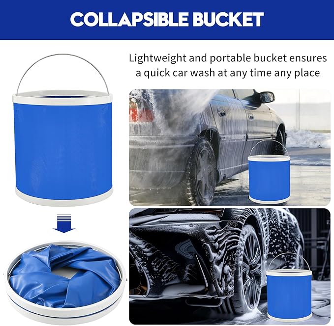 42Pcs Car Detailing Kit, Car Detailing Brush Set, Car Wash Cleaning Kit, Car Detailing Brushes, Professional Car Care Kit for Interior Exterior Wheels, Blue