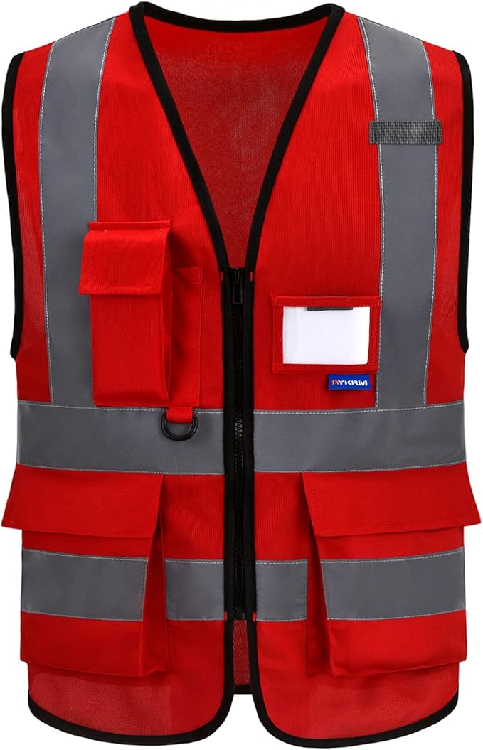 red security vest