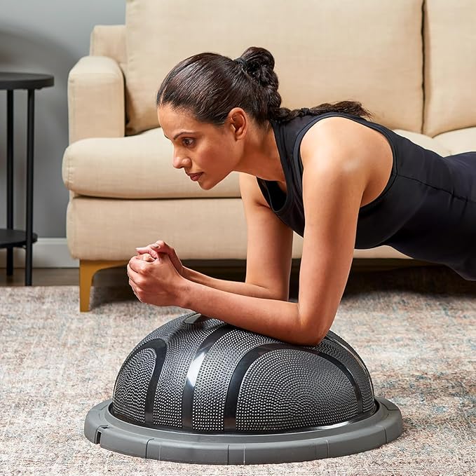 Lifepro Half Balance Ball Trainer - Stability Ball for Exercise, Full-Body Workouts, Home Gym, and Physical Therapy - Non-Slip Equipment for Balance Training