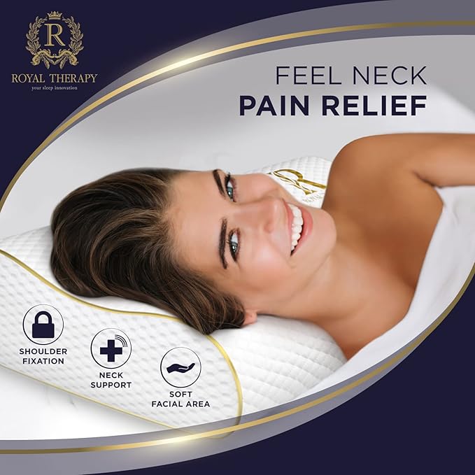 Memory Foam Pillow (2-Pack Extra King - 31 x 14 x 6.5) 4-Layer King, Contour, Side Sleeper Orthopedic, Neck Support Pillow, Neck Pain, Side Sleepers