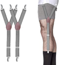 STAY GENT Y-Style Shirt Stays For Men with Non-Slip Locking Clamps and Adjustable Elastic Straps
