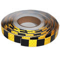 Yellow Black Reflective Tape Outdoor Waterproof 1 inch X 166 feet, High Visibility Hazard Conspicuity Safety Industrial Marking Tape