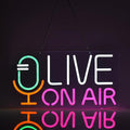 Live On Air Neon Sign for Wall Decor Recording Light Signs Dimmable LED Neon Light USB Powered Neon Art Decoration