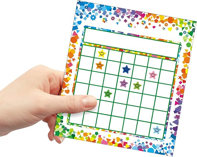 REGELETO 80 Pack Incentive Reward Chart for Classroom Home Behavior for Students with 2400 Pieces Star Stickers