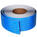 Blue Reflective Tape Outdoor Waterproof 3 inch, High Visibility Hazard Conspicuity Safety Industrial Marking Tape (166 feet)