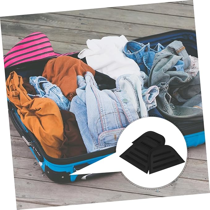 jojofuny Heavy Duty Luggage Corner Guards 8Pcs PVC Edge Protectors with Non-Slip Drip Glue for Suitcase and Bag Anti-Collision Protection