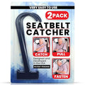 Seatbelt Catcher Seat Belt Aid Grabber - for Elderly & Disabled, Seatbelt Reacher Tool for Seniors with Back, Shoulder, or Elbow Injury, Easy Reach Mobility & Daily Living Aid, 2 Pack, Dark Blue