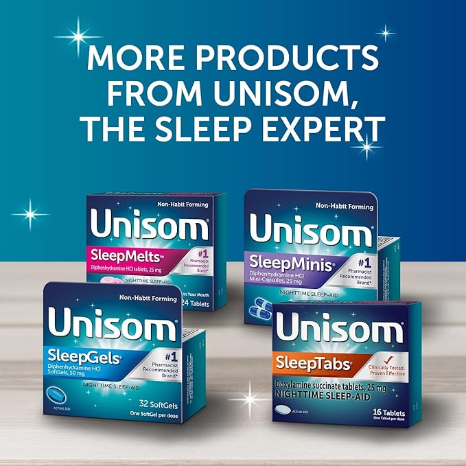 Unisom SleepTabs, Nighttime Sleep-aid, Doxylamine Succinate, 48 Tablets