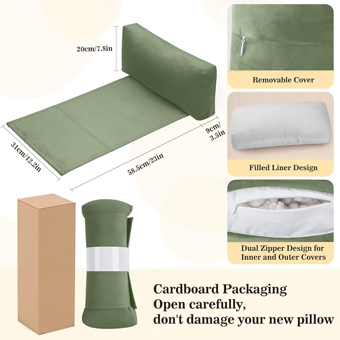 Recliner Headrest Pillow, Adjustable Comfort Neck & Head Support Pillow, Soft Velvet Non-Slip Headrest for Pain Relief & Relaxation, Ideal for Recliner, Couch, Chair, Sofa