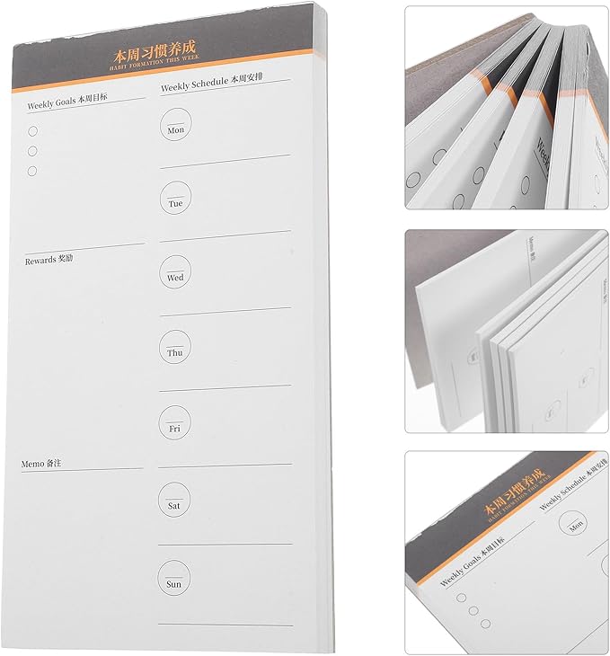 COHEALI Convenient Daily Planner Notebook with Smooth Writing Premium Weekly To-do List Schedule Notepad for Office Task Organization and Efficient Management