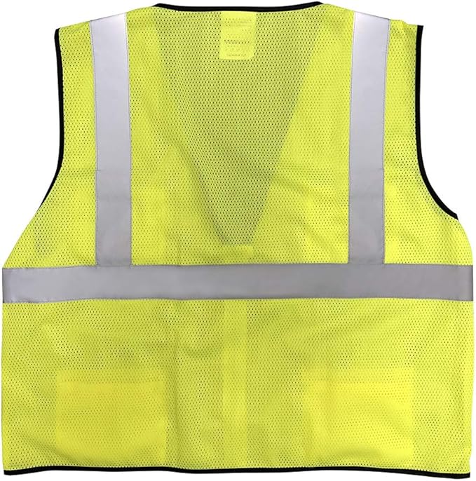 Economy High Vis All Mesh Vest, Yellow, 5 Pack