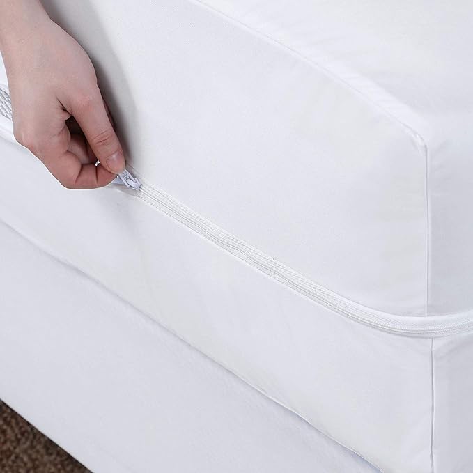 Guardmax Jersey Knitted Twin XL Zippered Mattress Encasement - Waterproof & Bed Bug Proof Mattress Protector - Comfortable, Soft, and Noiseless Zippered Bedding - Dust Mite Proof (39 x 80 x 10)