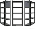 3 Sets Storage Shelves with Pegboard,59" W 24" D Heavy Duty Garage Shelving Units and Storage,Metal Shelving Adjustable Shelves,Garage Storage Rack,Industrial Utility Shelf Organization